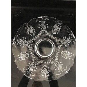 Helsey Orchid Crystal Waverly Pattern Platter